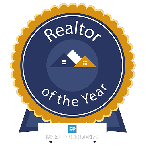 kelly oxford realtor of the year real producers award badge
